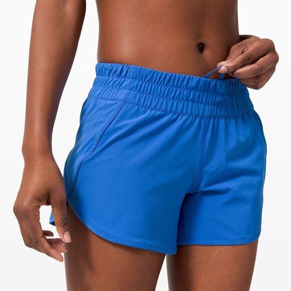 Lululemon Low Rise Tracker Athletic Short V 4" Wild Bluebell Size 10 - Picture 1 of 8